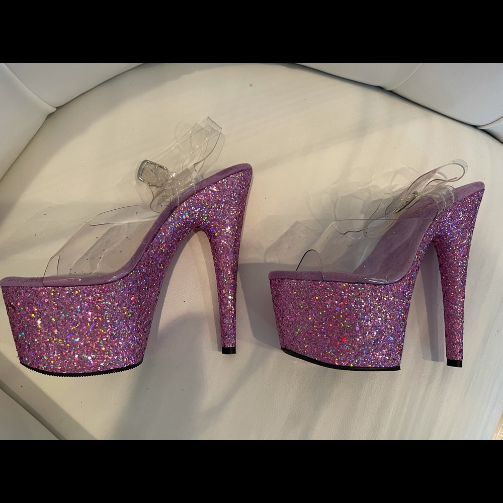 New Lavender Pleaser Heels Size 7 - Picture 5 of 6